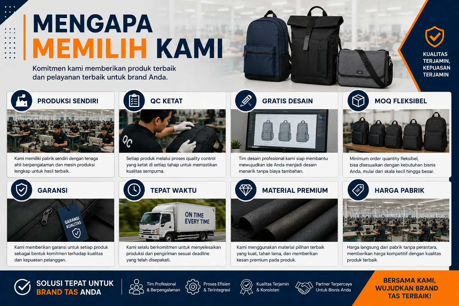 Mengapa Harus Memilih Kami Konveksi Tas bandung