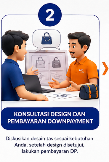 konsultasi design dan pembayaran downpayment