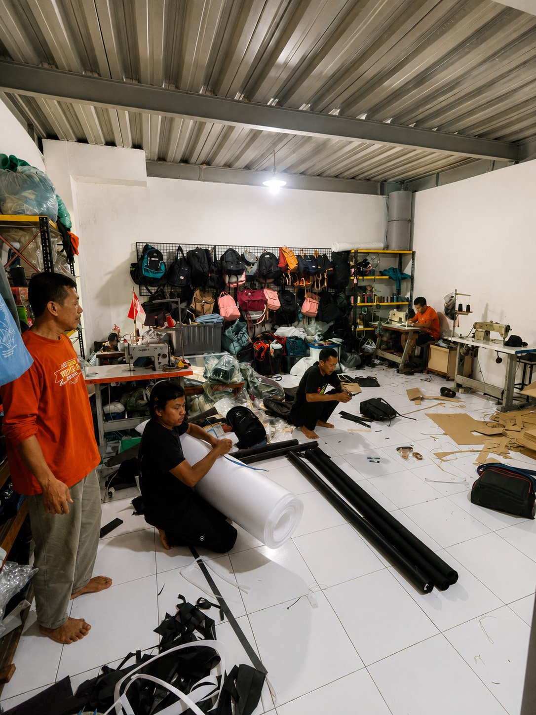 ruang pola dan sample konveksi tas bandung hck
